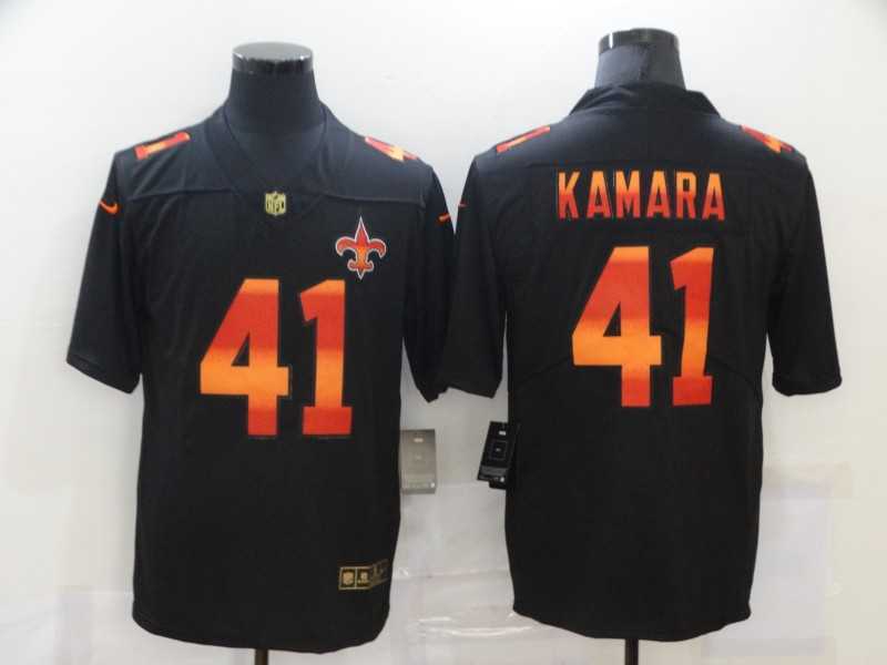 Nike Saints 41 Alvin Kamara Black Colorful Fashion Limited Jersey,We sell and wholesale Nike Saints 41 Alvin Kamara Black Colorful Fashion Limited Jersey on line form chian!